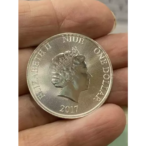 2017 Niue $1 Ship Compass 1/2 oz 999 Fine Silver Round
