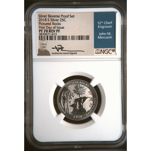 2018 S Pictured Rocks-First Day Silver Reverse Proof Set (2)
