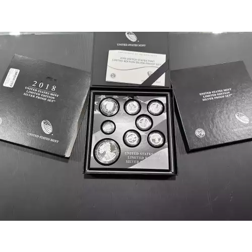 2018 US Mint Proof Set  Silver 8 Piece Limited Edition Proof Set  (3)