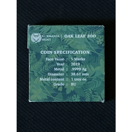 2019 Oak Leaf Coin Zoo  5 Marks (3)