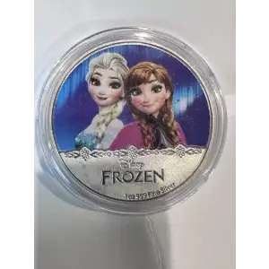 2020 1oz Disney Frozen silver Coin Elsa & Anna (2)