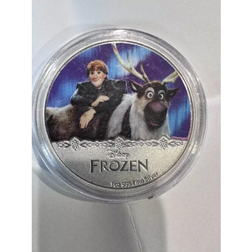 2020 1oz Disney Frozen silver Coin Kristoff & Sven (2)