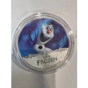 2020 1oz Disney Frozen silver Coin Olaf (2)