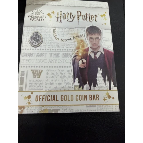 2020 Cook Island 1/2 gram 0.5g gold Harry Potter Ingot bar Nimbus (2)