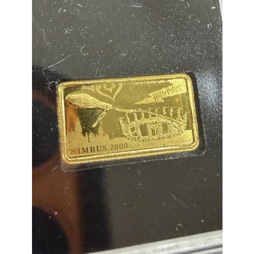 2020 Cook Island 1/2 gram 0.5g gold Harry Potter Ingot bar Nimbus (3)
