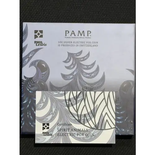 2021 PAMP 1oz Silver Coin Spirit Animals Electric Fox  (2)
