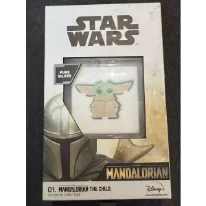 2021 STAR WARS Mandalorian The Child- Chibi Coin 1 OZ Silver-ONLY 2,000 Mintage (2)
