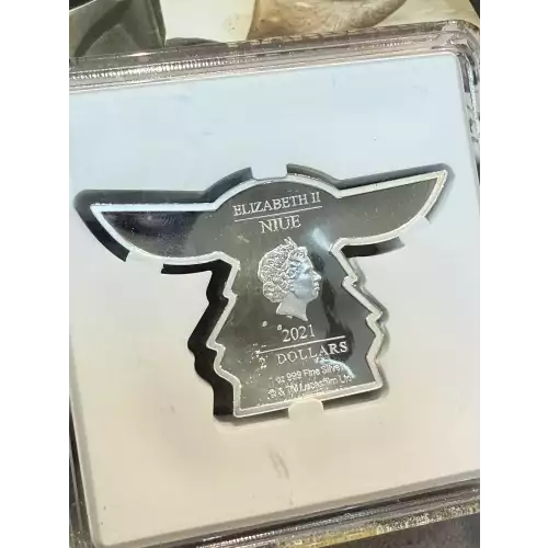 2021 STAR WARS Mandalorian The Child- Chibi Coin 1 OZ Silver-ONLY 2,000 Mintage