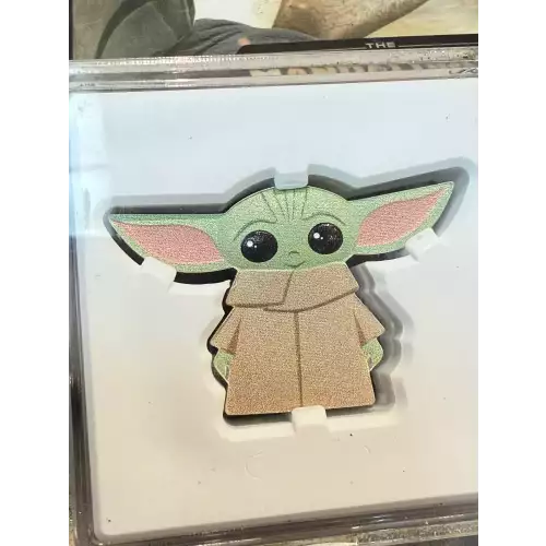 2021 STAR WARS Mandalorian The Child- Chibi Coin 1 OZ Silver-ONLY 2,000 Mintage (3)