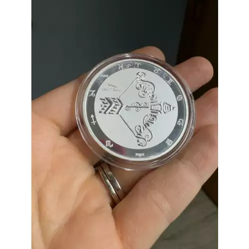 2021 Tokelau $5 Sagittarius Zodiac Arrow 1 oz 999 Silver Coin (3)