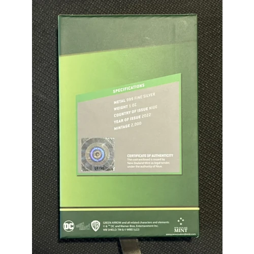 2022 Niue 1 oz. Coin D.C. Green Arrow