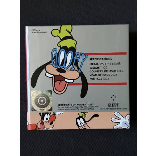 2022 Niue 1 oz. Coin Goofy Est. 1932 (3)
