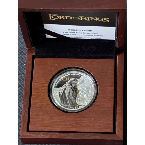 2022 Niue 1 oz. Coin Lord Of The Rings - Gimli (2)
