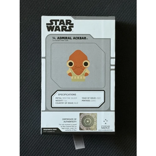 2022 Niue Star Wars 1oz Silver Coin Admiral Ackbar Chibi (3)