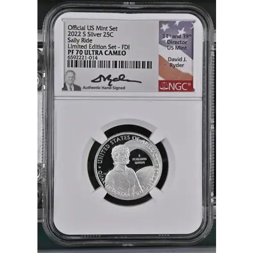 2022 S Sally Ride Limited Edition Set - FDI Official US Mint Set ULTRA CAMEO (2)