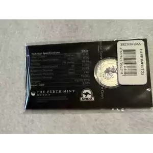 2022 Sydney Money Expo 1/4 oz .9999 Fine Silver Coin Australian Lunar Series III Colorized 2023 Year of the Rabbit
