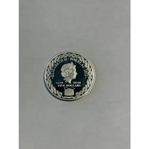 2022 Tokelau $5 ARIES Zodiac Ram 1 oz 999 Silver Coin (2)