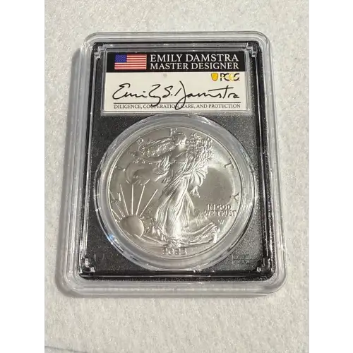2023 $1 Silver Eagle First Day of Issue Emily S. Damstra (2)