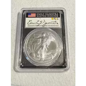 2023 $1 Silver Eagle First Day of Issue Emily S. Damstra (2)