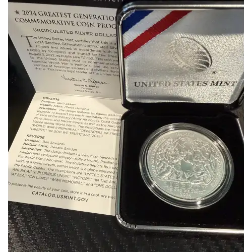 2024 1$ Greatest Generation Commemorative Coin