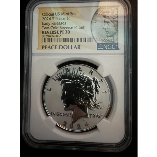 2024 S Early Releases Two-Coin Reverse Pf Set Official US Mint Set (4)