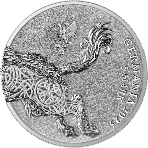 2025 1 oz Germania Beasts - Gullinbursti Silver Coin (3)