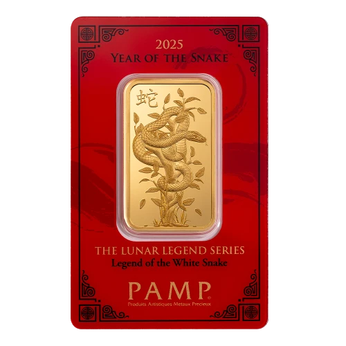 2025 1 oz PAMP Gold Bar - Year of the White Snake (2)