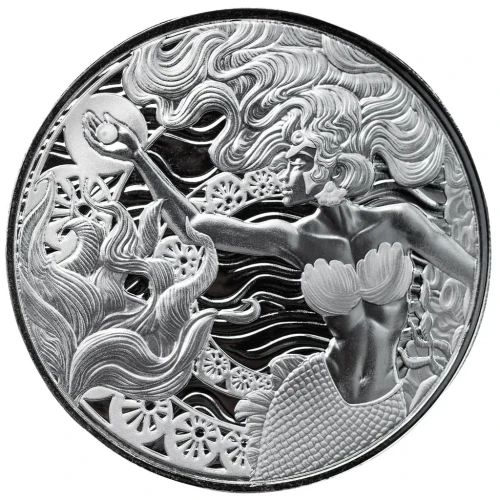 2025 1 oz Samoan - Mermaid & Pearl Silver Coin (2)