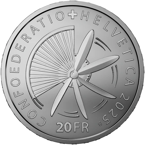 2025 Pioneers of Swiss aviation - Silver Swiss 20 Franc (2)