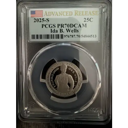 2025-S 25C Ida B. Wells Advanced Release, DCAM