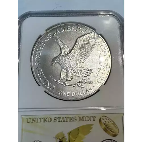 2025 Silver Eagle, Eagle Privy NGC MS70 8th Era Label,First 50,000. In Stock