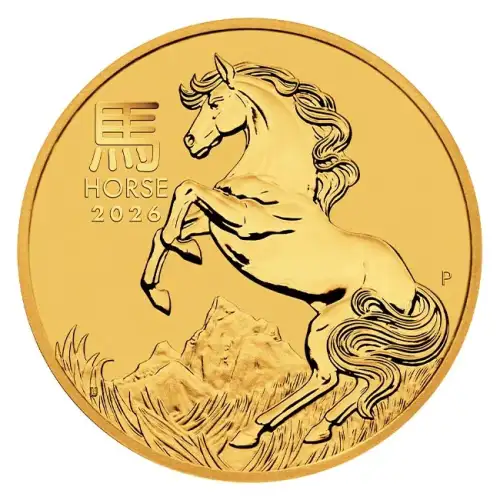 2026 2 oz Australian Perth Mint Gold Lunar Series III: Year of the Horse (2)