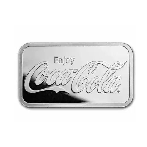 5oz Coca Cola Silver Cast Bar
