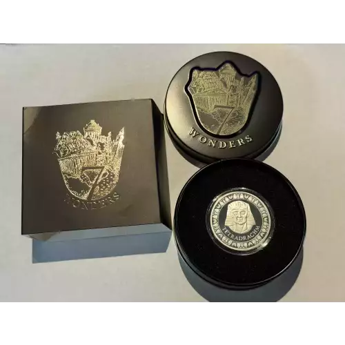 7 Wonders of the World 1 oz .999 Fine Silver Round Lighthouse at Alexandria Tetradrachm