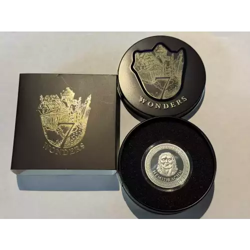 7 Wonders of the World 1 oz .999 Fine Silver Round Mausoleum at Halicarnassus Hemidrachm (2)