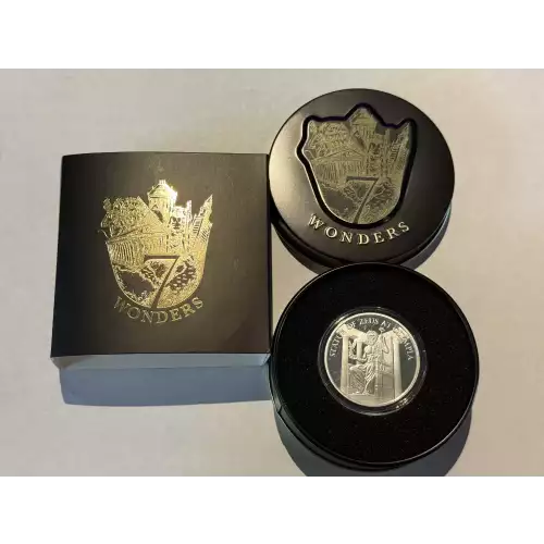 7 Wonders of the World 1 oz .999 Fine Silver Round Statue of Zeus at Olympia Tetradrachm (2)