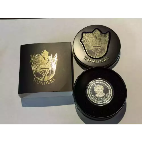7 Wonders of the World 1 oz .999 Fine Silver Round Statue of Zeus at Olympia Tetradrachm