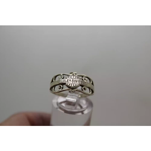 .925 HARLEY DAVIDSON MOTOR CYCLE FILIGREE ring size 8