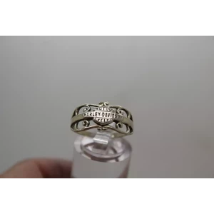 .925 HARLEY DAVIDSON MOTOR CYCLE FILIGREE ring size 8