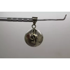 .925 S.S. 25mm MUSIC NOTE HARMONY BALL CHIME pendant