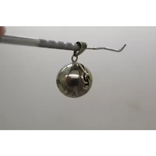 .925 S.S. 25mm MUSIC NOTE HARMONY BALL CHIME pendant