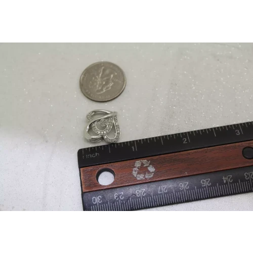 .925 S.S. DIAMOND ACCENT INTERTWINED DOUBLE HEARTS pendant