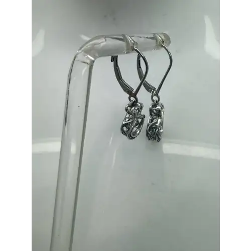 .925 S.S. DIAMOND IN MOTION INFINITY HEART DANGLE earrings (3)