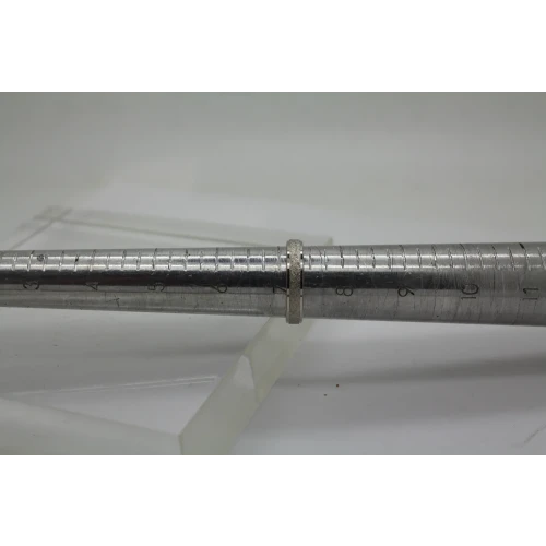 .925 S.S. FROSTED & LASER CUT DESIGN band size 7.25