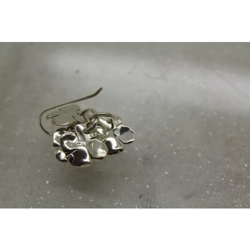 .925 S.S. Graduated DOGWOOD FLOWER DANGLE earrings