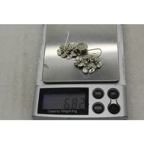 .925 S.S. Graduated DOGWOOD FLOWER DANGLE earrings