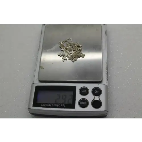 .925 S.S. HAMMERED DESIGN SNOWFLAKE necklace #