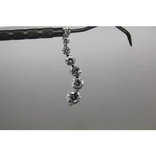 .925 S.S. Large Super Sparkly CZ JOURNEY pendant