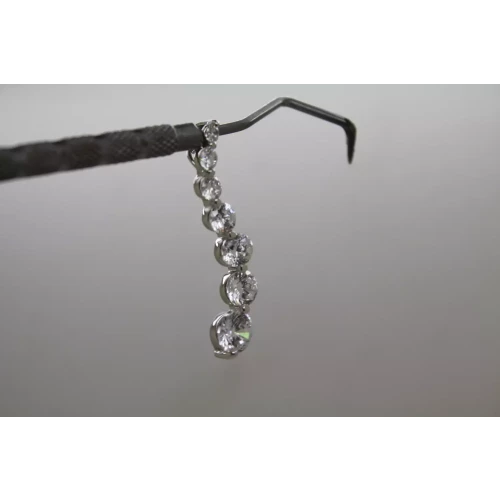 .925 S.S. Large Super Sparkly CZ JOURNEY pendant