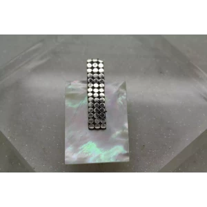 .925 S.S. & MOTHER OF PEARL RECTANGLE MODERNIST pendant